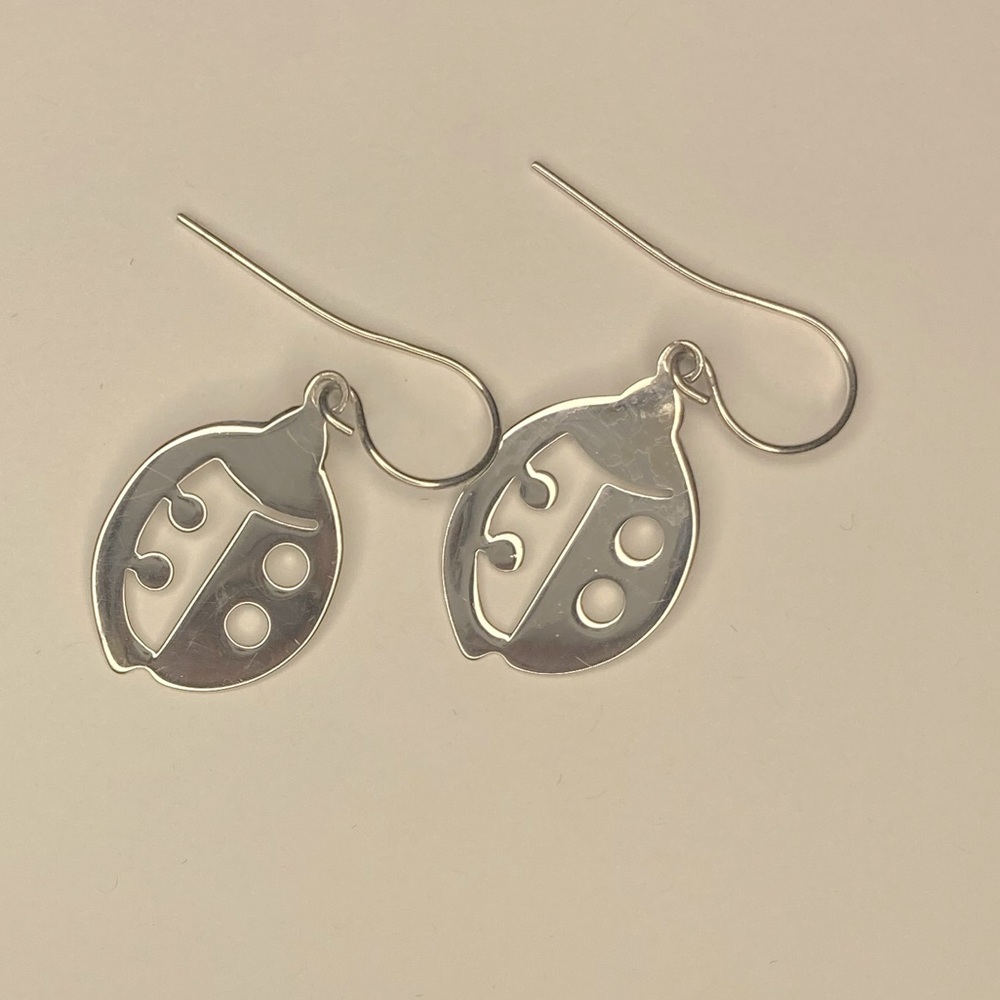 Fun 925 Sterling Ladybug earrings